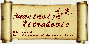 Anastasija Mitraković vizit kartica